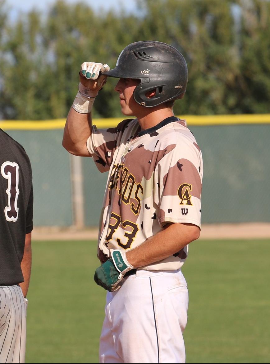 Brent Bailey gets sign after base knock and RBI