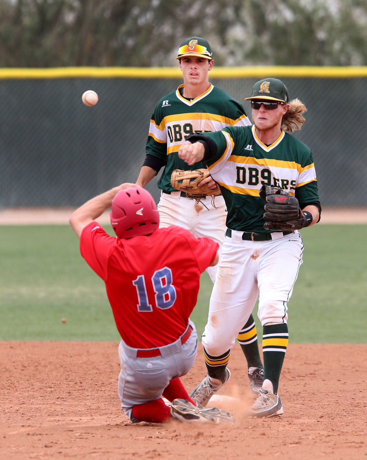 Reagan Teegarden fires through for two Saturday against #1 Div II Mesa. Oscar Perez-Pinal Central