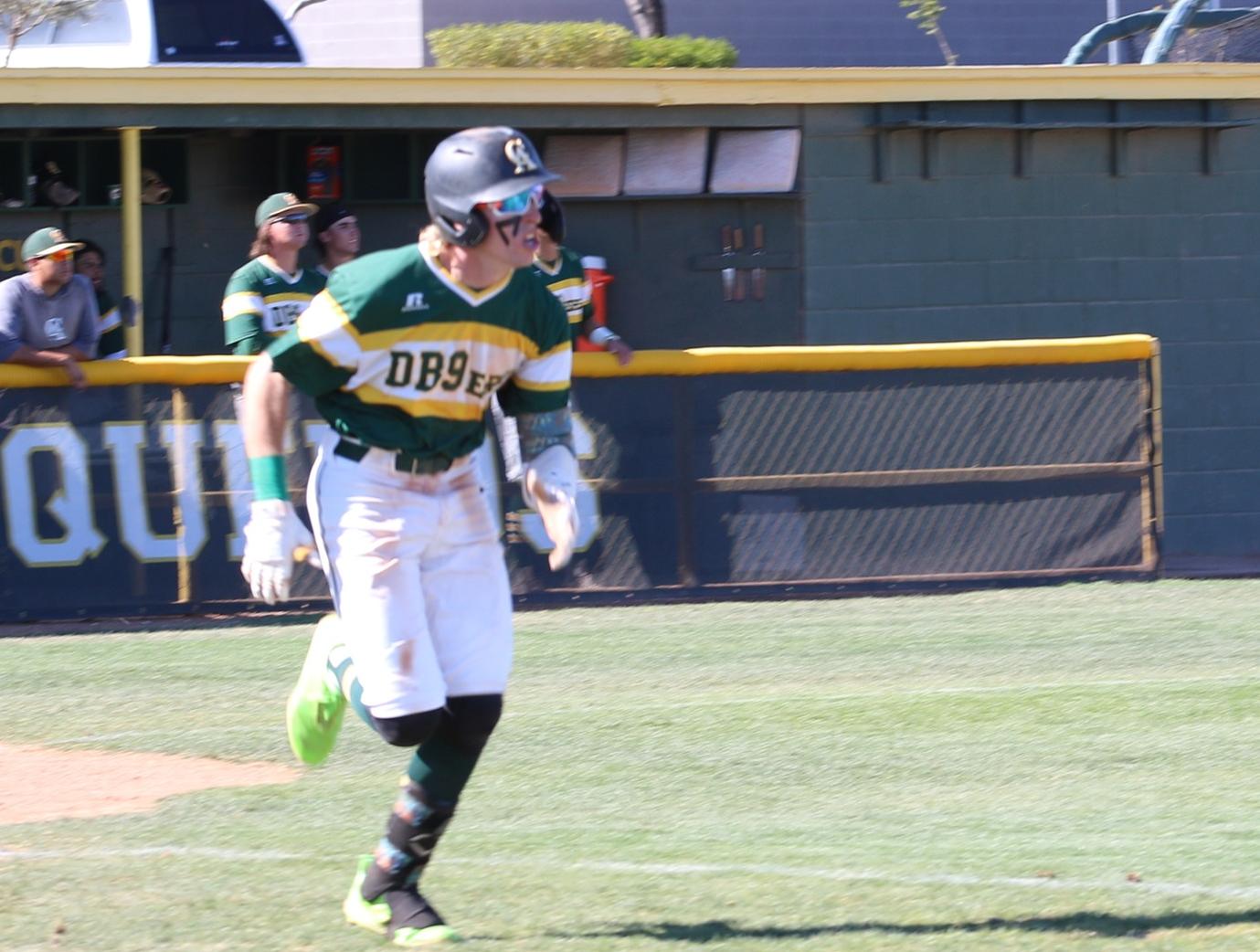 Chase Valentine had two triples and a double in game one of Central's sweep of Paradise Valley.