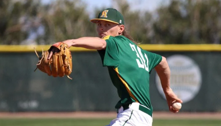 Nine strikeouts for Shane Spencer with no walks and one earned run Tuesday in win versus Gateway. Photo-Maria Vasquez-Pinal Central