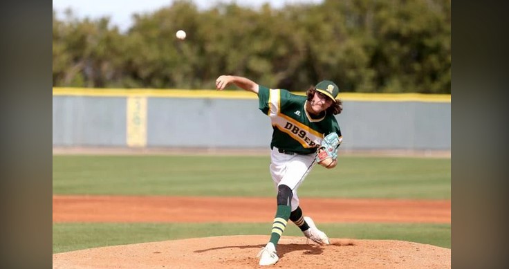 Wowser. Patrick Steitz mows 'em down against Chandler-Gilbert. -Photo Oscar Perez Pinal Central