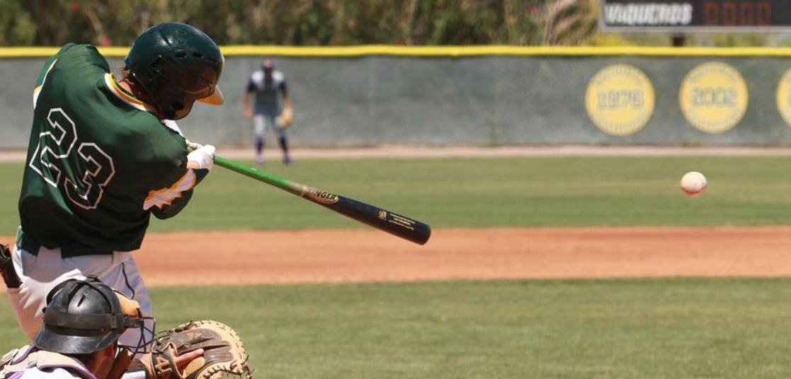 Tyrese Johnson contact in fifth inning Saturday as Central splits with Eastern Arizona-Photo Chip English Pinal Central