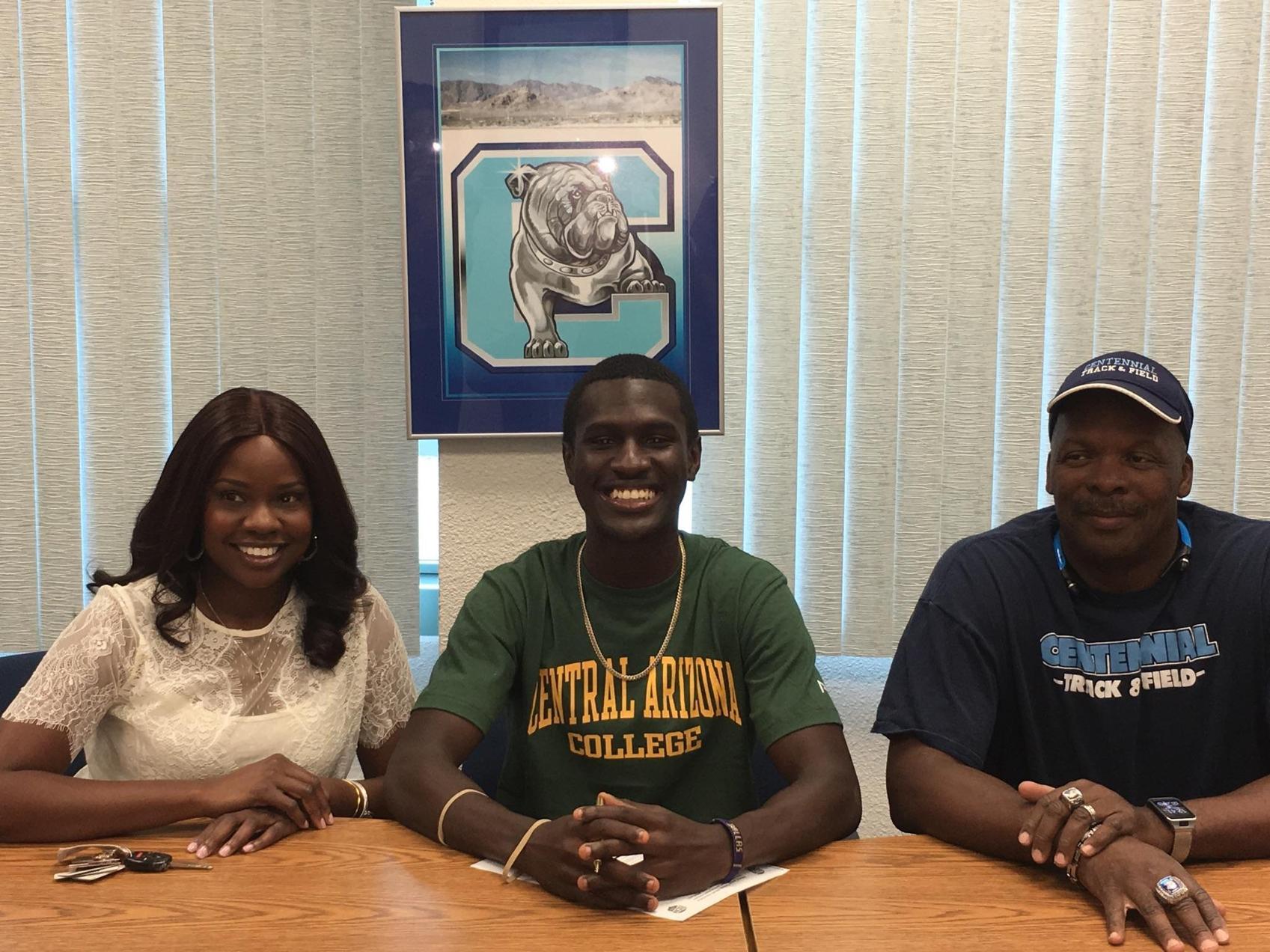Demarcus Joseph from Las Vegas signs Letter of Intent to run at Central this coming fall.