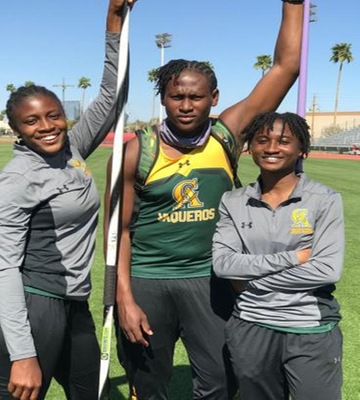 CAC Athletes pose after qualifying for the outdoor national meet held in May.